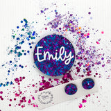 Confetti Name Badge