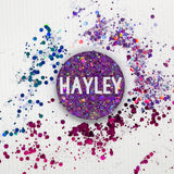 Lavender Sparkle Name Badge