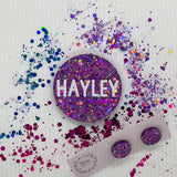 Lavender Sparkle Name Badge