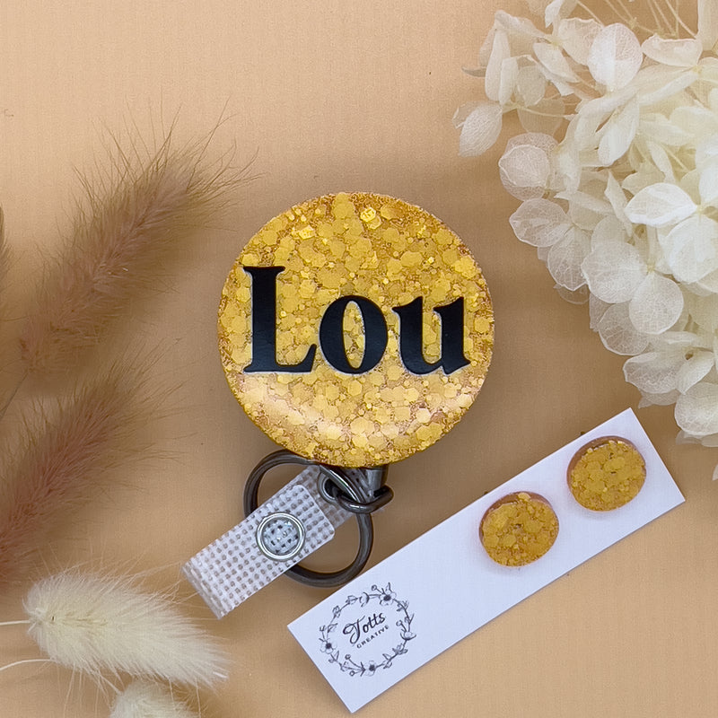 Apricot Name Badge Reel