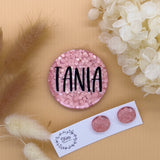 Peach Name Badge