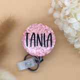 Peach Name Badge Reel